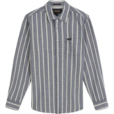 Wrangler 1 Pkt Overhemd Met Lange Mouwen Grijs M / 00 Man