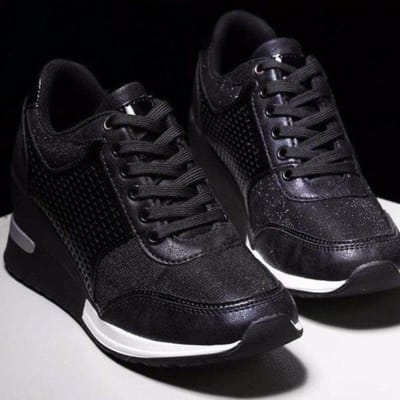 Sneakers voor Dames Comfortabele Casual Schoenen voor Dames Modieuze Schoenen voor Dames die Groter Laten Lijken 35 black