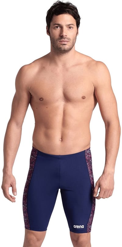 Arena Abstract Tiles Zwemshort Heren - Marine / Multicolor | Maat: 75