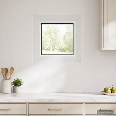 vidaXL - Kelderraam - RISOR - 30 - x - 30 - cm - PVC - en - Glas