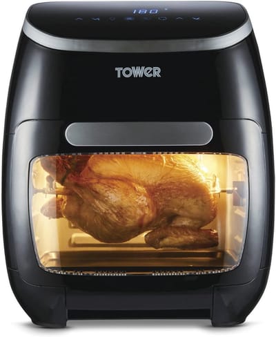 Digitale Airfryer Oven 10-in-1 met Snel Luchtcirculatie en 60-Minuten Timer, 11 L, 2000 W, Zwart