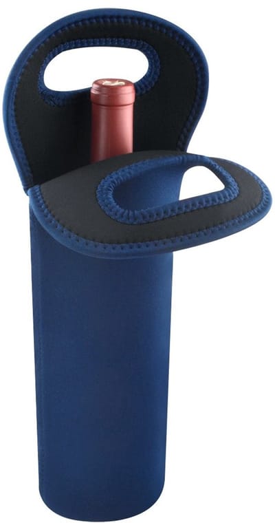 Dailygoods- Koeltas Waterdicht - Draagbare Neopreen Fleshouder - Geschikt voor 750 ml - Picknicktas - Zachte Handvatten - Koelfunctie - Wijnfleshouder