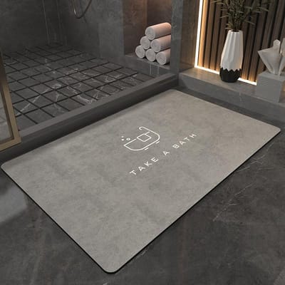 Diatomeeënaarde Vloermat Vuilafstotende Badkamervloermat High-end Sneldrogende Waterabsorberende Pad Badkamer Antislip Pad Onderhoudsvriendelijke Voetmat 80 * 120Cm