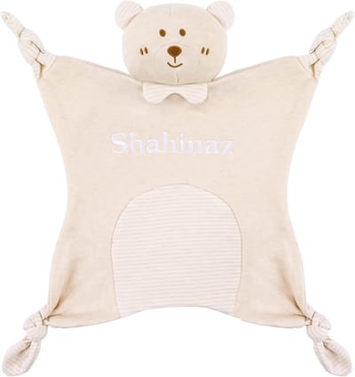 Gepersonaliseerde Baby Trooster Deken met Naam voor Pasgeboren