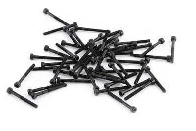 Set van 50 Stuks M3 Zwarte Hex Socket Schroeven van 12.9 Kwaliteit, Hoogwaardige Carbon Staal Bevestigingsmiddelen voor Reparatie en Kluswerk, 4-50mm met Hoge Sterkte