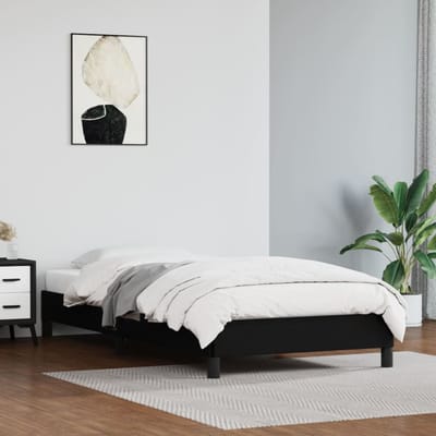vidaXL - Bedframe - kunstleer - zwart - 80x200 - cm