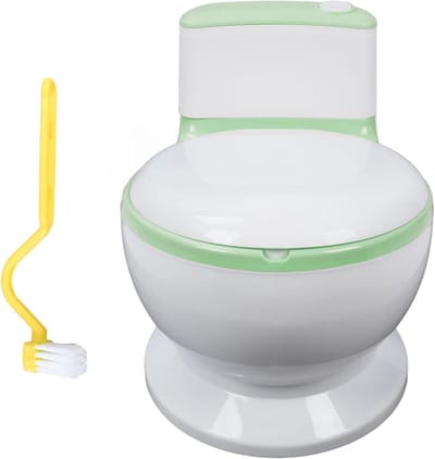 Kinder Potje - Zindelijkheidstraining Toilet - Peuter Training - Verstelbare Hoogte - 40 x 28 x 23 cm - Groen
