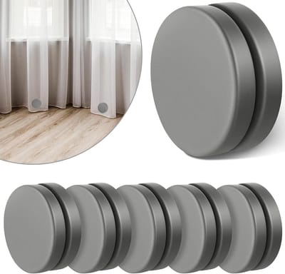 Ronde Magnetische Gewichten voor Douchegordijnen - Waterdichte, Zware Gewichten voor Gordijnen en Tafelkleden - 6 Paar, 0.3 kg