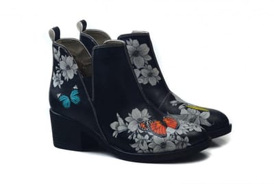 Goby Butterfly Garden Chelsea Boots Dames – Vegan Leer – Maat 37