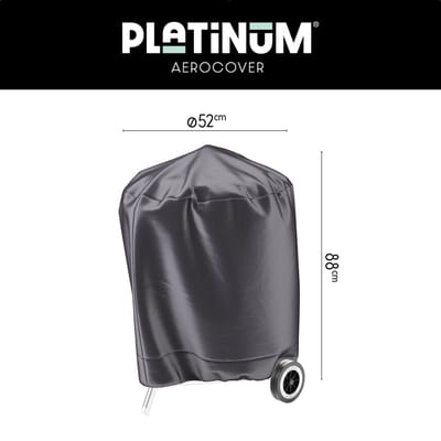 Platinum AeroCover - Kogelbarbecuehoes - Ø47cm - Ademend - Waterproof - Hoge kleurechtheid
