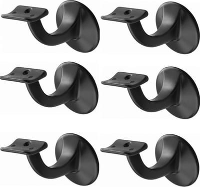 Hermeta Leuninghouder - 3506-70 - Zwart - Holzadel - 6 stuks