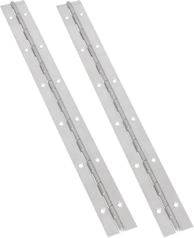 Pianoscharnier 304 Roestvrij Staal 30 Inch - 2 Stuks Zwaar Doorlopend Bevestigingsscharnier 300x30mm