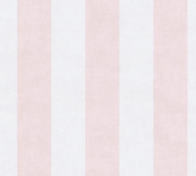 STREPEN BEHANG | Basic - Crème Roze - A.S. Création Lilly & Luis