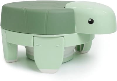 Draagbaar Kinderpotje - Reispotje Opvouwbaar - Zindelijkheidstraining - 3-in-1 Multifunctioneel - 33 x 25 x 10 cm - Lichtgroen