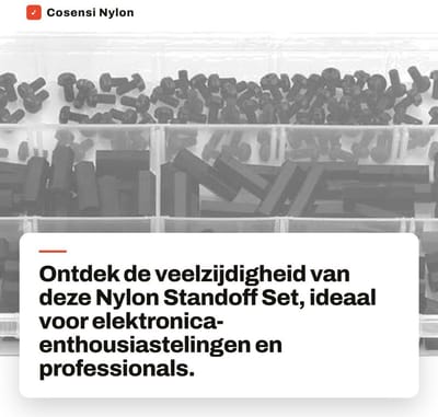Dailygoods - Nylon Standoff Set - Assortiment Kit - 250 Stuks - M2/M3 Hex Column - Geschikt voor Elektronica - Zwart