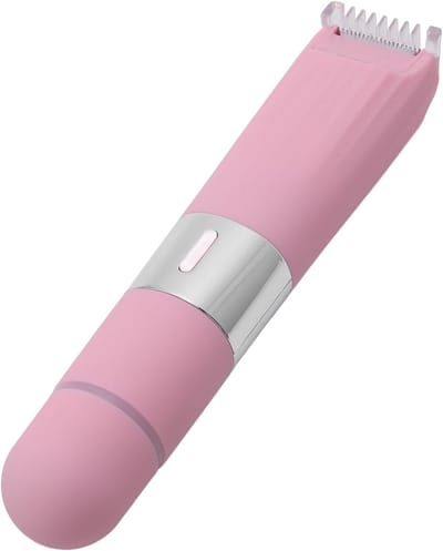 2-in-1 Elektrische Haartrimmer voor Vrouwen met Dubbele Kop voor Gevoelige Gebieden zoals Gezicht, Bikinilijn en Onderarmen, Oplaadbare Verzorgingstool voor Thuisgebruik