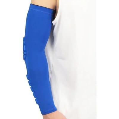 1 stuks Sport Elleboogbescherming Honingraat Anti-botsing Drukbescherming Armmouw Basketbal Fietsen Fitness Beschermende Uitrusting M