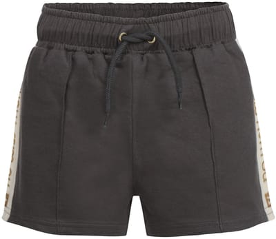 No Way Monday meisjes Joggingshort met zijbies Dark Grey maat 140