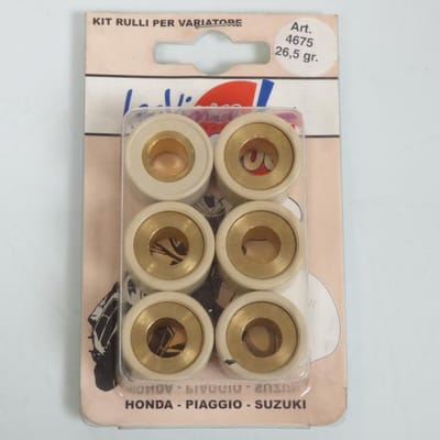 Galet rouleau de variateur Leovince pour Scooter Piaggio 250 Hexagon 2001 à 2017 23.8x18 26.5Grs Neuf