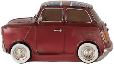 Clayre & Eef Nachtlampje Kind Auto LED 23x14x12 cm Rood Kunststof