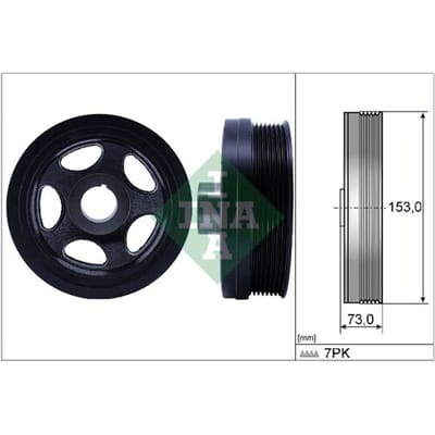 Schaeffler Ina Riemschijf, krukas INA 544 0183 10