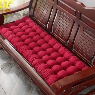 Ligstoel Kussen - Zitkussen Bank - Buiten Ontspannen - Dikke Comfortabele Vulling - 48 x 152 cm - Rood