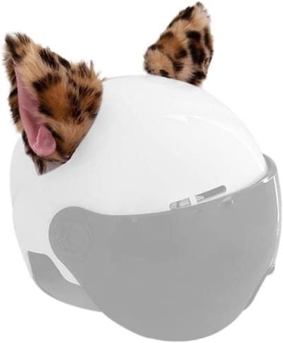 Pluche Kattenoren voor Helm - Zelfklevende Decoratie voor Motor, Fiets & Scooter