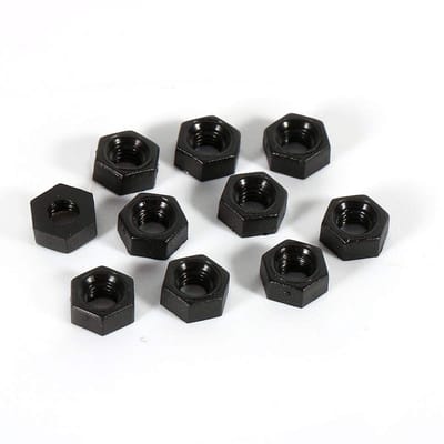 Plastic Nylon Moeren Set - Hexagonale Zwarte Moeren voor M2, M3, M4 Schroeven - 100 Stuks Verpakking