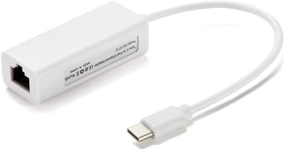 USB-C naar Ethernet Adapter 100 Mbps Netwerk LAN voor Type C Apparaten