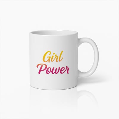 Girl Power Mok 330ml – Feministische Koffiebeker – Inspirerend Cadeau voor Vrouwen en Meisjes