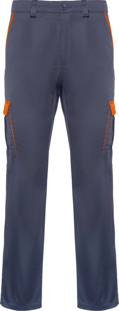Werkbroek Trooper Lood Grijs / Oranje merk Roly maat 52