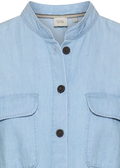 camel active Zomerjurk met stoffen ceintuur - Maat womenswear-XS - Donkerblauw
