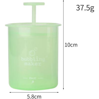 Draagbare schuimmaker Gezichtsreiniger Schuimfles Shampoo Body Wash Bubbler Cup voor schuimend Reinigingsgereedschap Badkameraccessoires groen