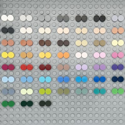 1000 stuks ZELFMAKEN Pixel Art Blokjes1x1 Rond Tegeltje Bouwstenen Passend bij98138Grootformaat Anime Figuur Assembleren Speelgoed Cadeau Ideaal voor 1000pcs