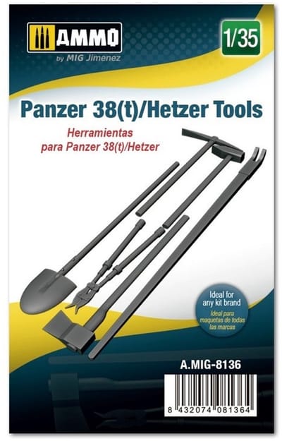 AMMO by Mig Jimenez Modelbouwpakket - AMMO MIG 8136 Panzer 38(T) Hetzer Tools Resin onderdeel - 1:35 - Modelbouw