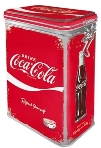 Bewaarblik met Klip Top Box Coca-Cola - Refresh Yourself
