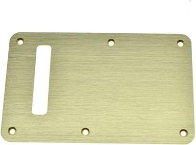 Moderne Aluminium Geanodiseerde Stratocaster Tremolo Achterplaat en Trem Cavity Cover in Goud voor FD Strat