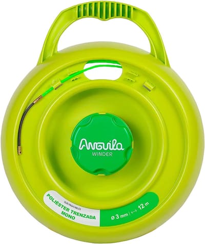 Gevlochten Kabeltrekker - Draadgeleider Polyester - Leidingen Trekken - Drievoudig Gevlochten - 3mm Diameter 12m - Groen