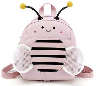 Super Schattige Rugzak voor Kinderen - Roze Bij - Dierenrugzak - Lilypilly - Peuters - 24(B) x 24(H) x 4(D) cm