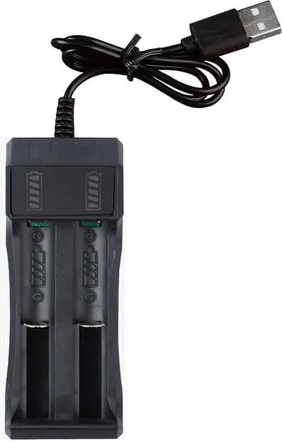 DrPhone - CHARGEX2 - 14500 /18650 Batterij Lader 2 Slot Li-Ion Usb Charger Smart Led Laadstroom Voor Oplaadbare Batterijen