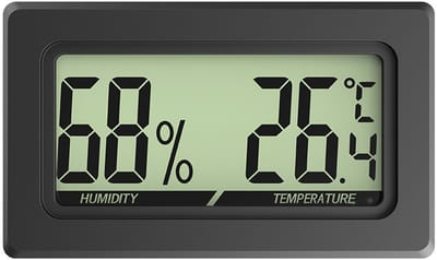 Digitale Thermometer en Hygrometer Set van 4 Stuks met LCD-scherm - Weerstation - Thermometer Binnen - Digitaal Thermometer En Luchtvochtigheidsmeter - Meet Temperatuur en Luchtvochtigheid voor Huis, Kantoor en Opslagruimtes