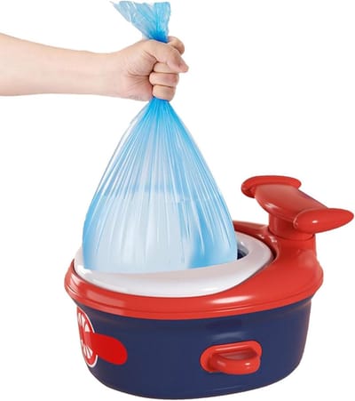 Kinder potje - Draagbaar reispotje - Zindelijkheidstraining - Antislip basis - 37x32 cm - Vliegtuig