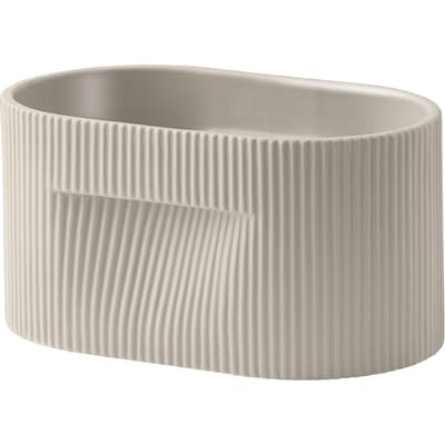 Muuto Ridge plantenbak - beige - H 13 cm