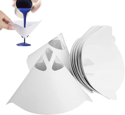 Set van 50 Conische Kleurfilters - Papieren Meshfilter voor Autolakken, Verfprojecten en Creatieve Klussen