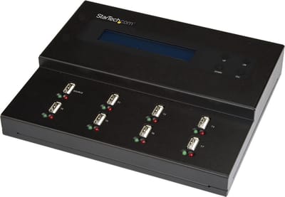 StarTech.com USBDUPE17 / Standalone 1 Aan 7 USB Thumb Drive Duplicator and Gum Multiple USB Flash Drive Kopieerapparaat System and File and Whole-Drive Copy