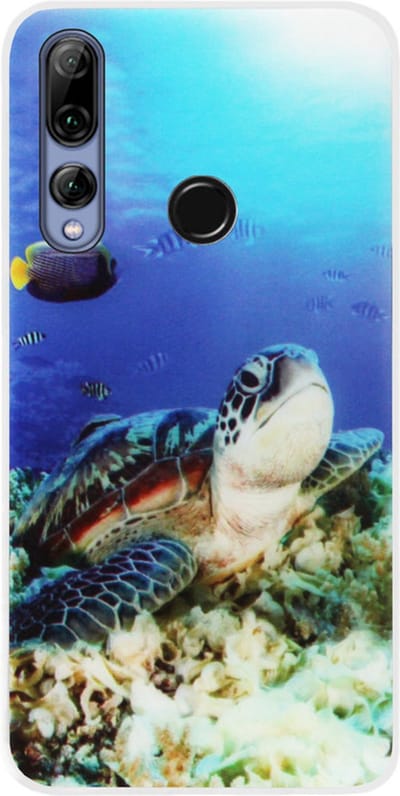 ADEL Siliconen Back Cover Softcase Hoesje Geschikt voor Huawei P Smart Z - Schildpad