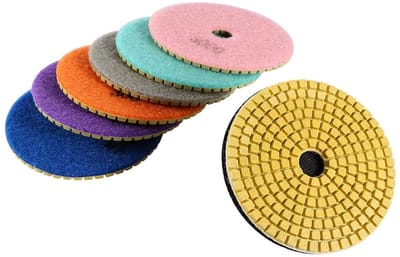 Diamant Polijstschijven - Slijpschijven Set - Beton Graniet Polijsten - Nat Droog Gebruik - 100 mm Set