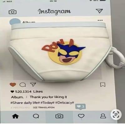 Apple AirPods 4 Hoesje – Siliconen Cartoon Case met Sleutelhanger – Beschermhoes voor AirPods 4