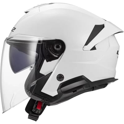 LS2 OF618 Verso II Solid Wit Jethelm - Helm