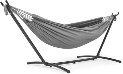 Dubbele Hangmat met Standaard en Draagtas tot 200 kg - Perfect voor Kamperen, Reizen en Terras